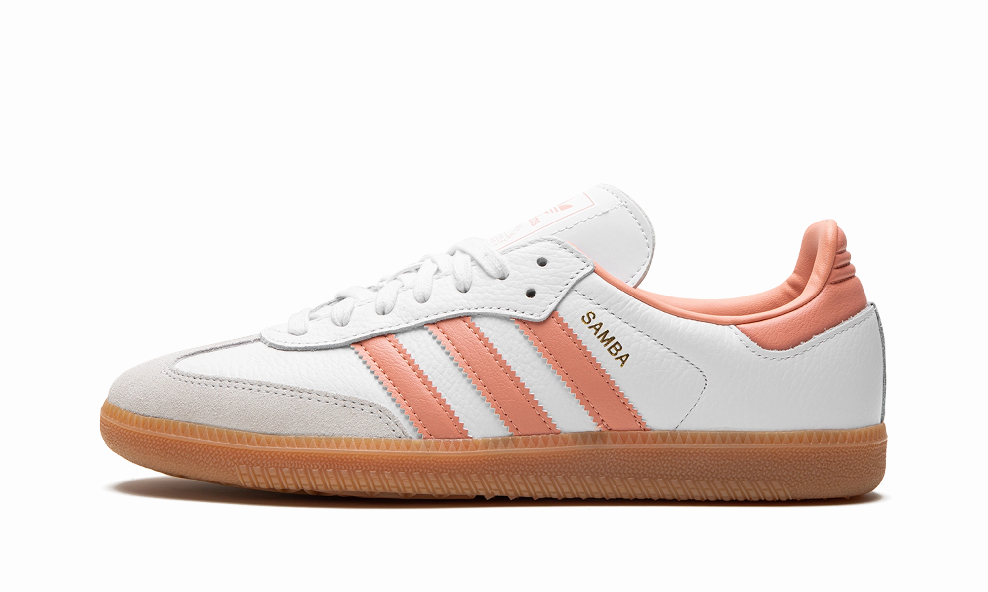 SAMBA OG WMNS "White / Wonder Clay" Elastic Gore Panels Breathable   lining