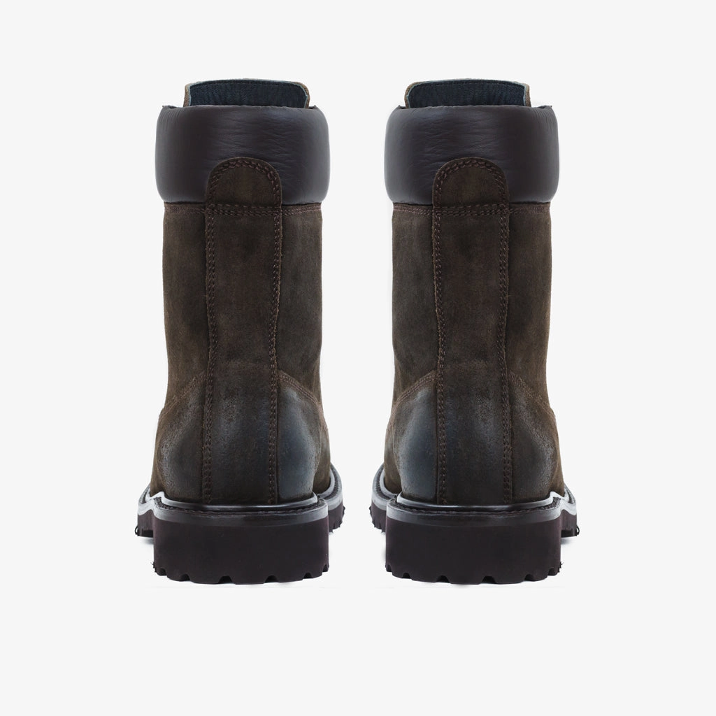 Explorer | Dark Olive Suede Western Ride Factory Worker