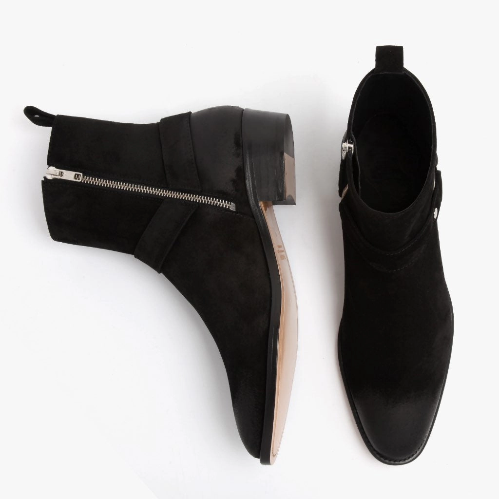 Harness | Black Suede Low Profile Windy Weather