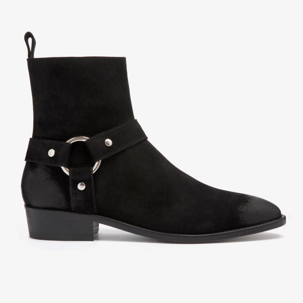 Harness | Black Suede Soft Touch Oil-Resistant