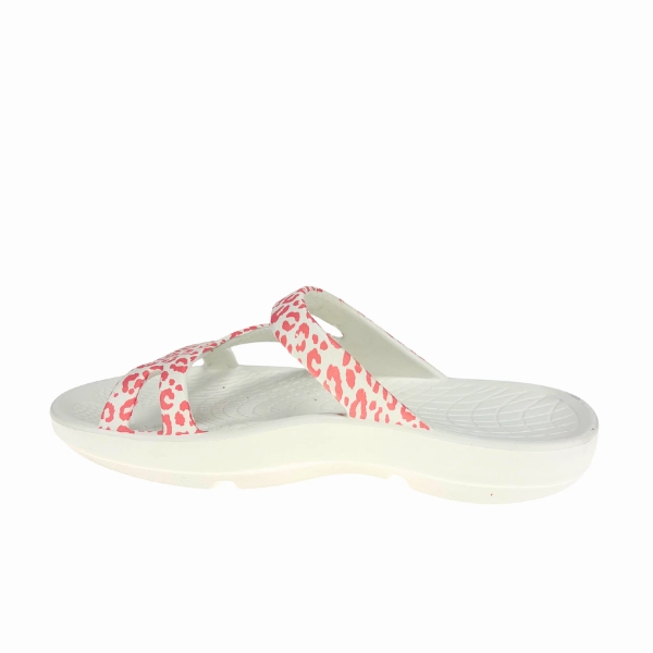 Sovella Women's PF Slide Pink/Leopard Impact Dispersing Structure Breathable straps