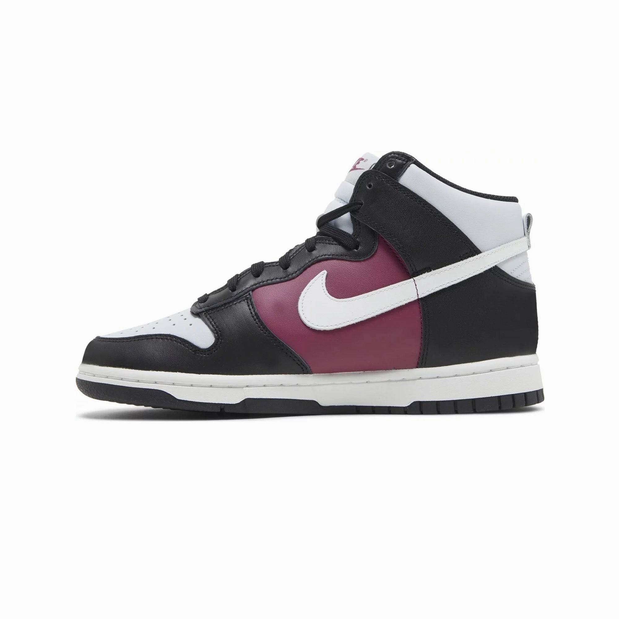 Nike Dunk High 'Black Rosewood Pure Platinum' Women's Ergo Tech Streetwear Style