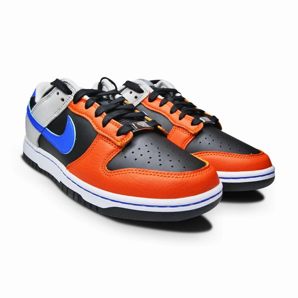 Mens Nike Dunk Low Retro EMB - DD3363 002 - Black Racer Blue Grey Fog Herd Path