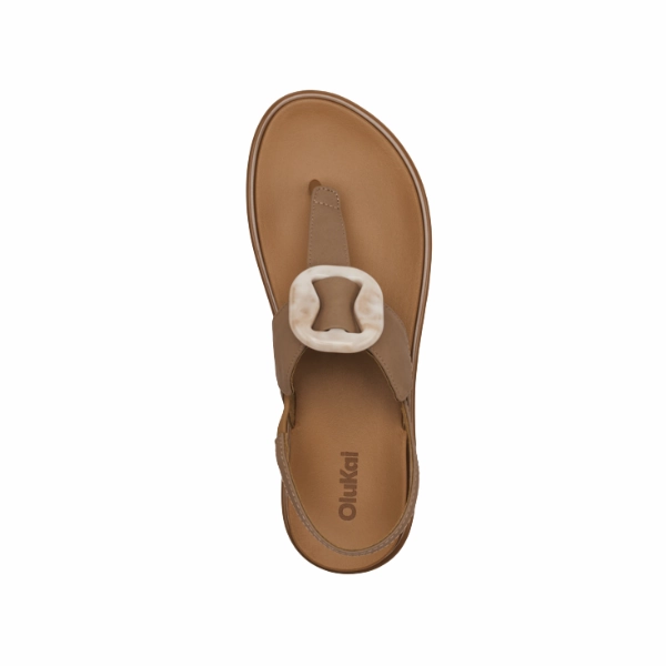 Olukai Women's Lai TBar Tan Stylish Shoes Outing Fit