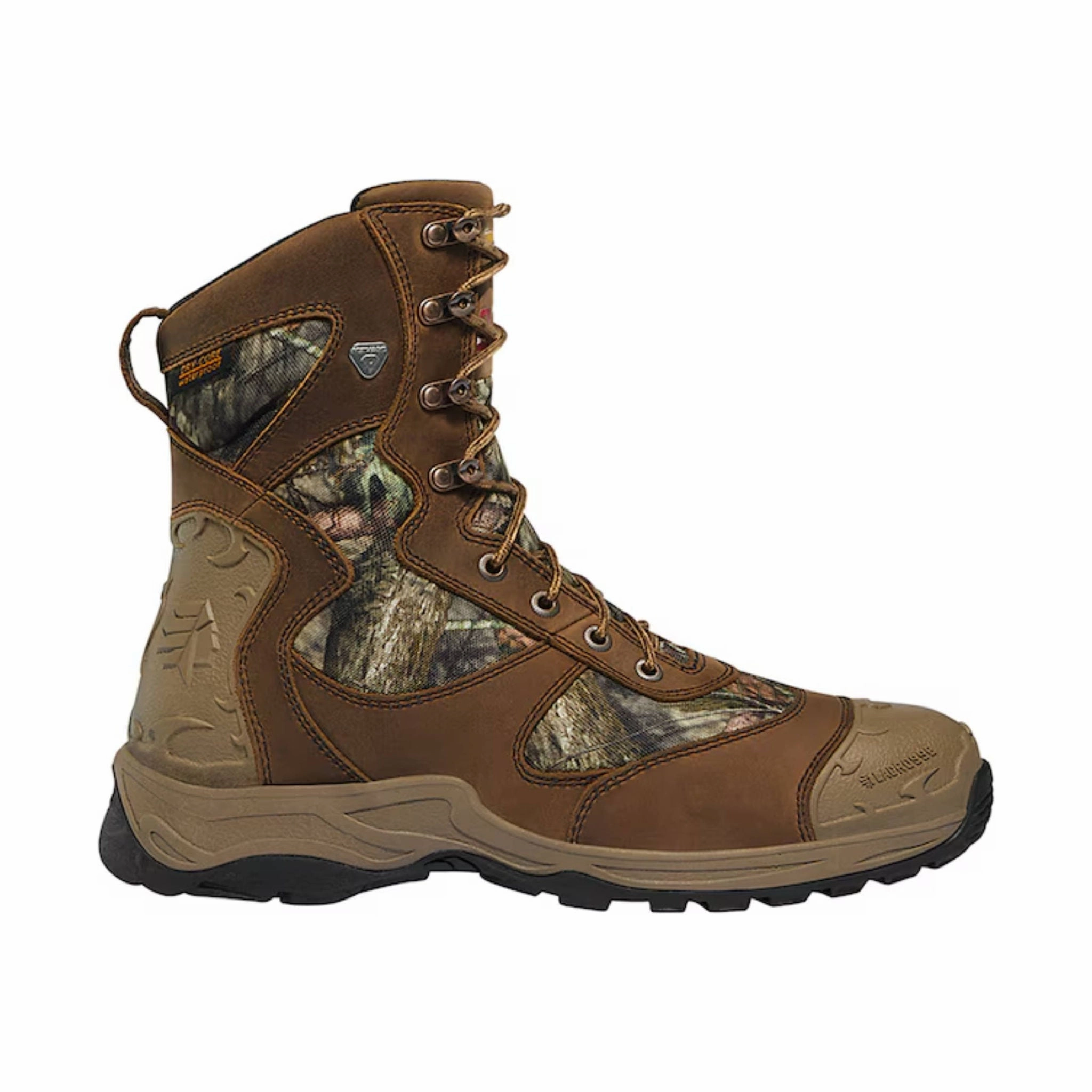 SlipResistant Essential Piece Lacrosse Men's Atlas 8 Inch Waterproof 1200G Insulated Hunting Boots - Mossy Oak Break-Up Country