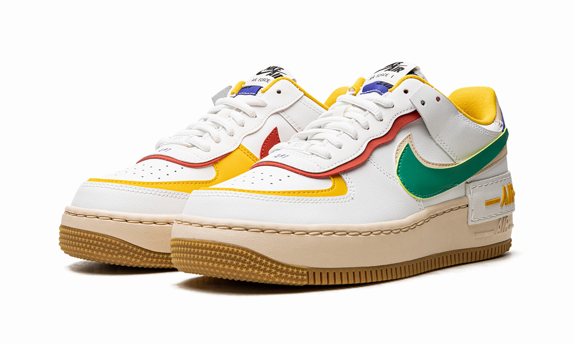 Lace Up Urban Essential AIR FORCE 1 LO SHADO MNS WMNS "Summit White Neptune Green"