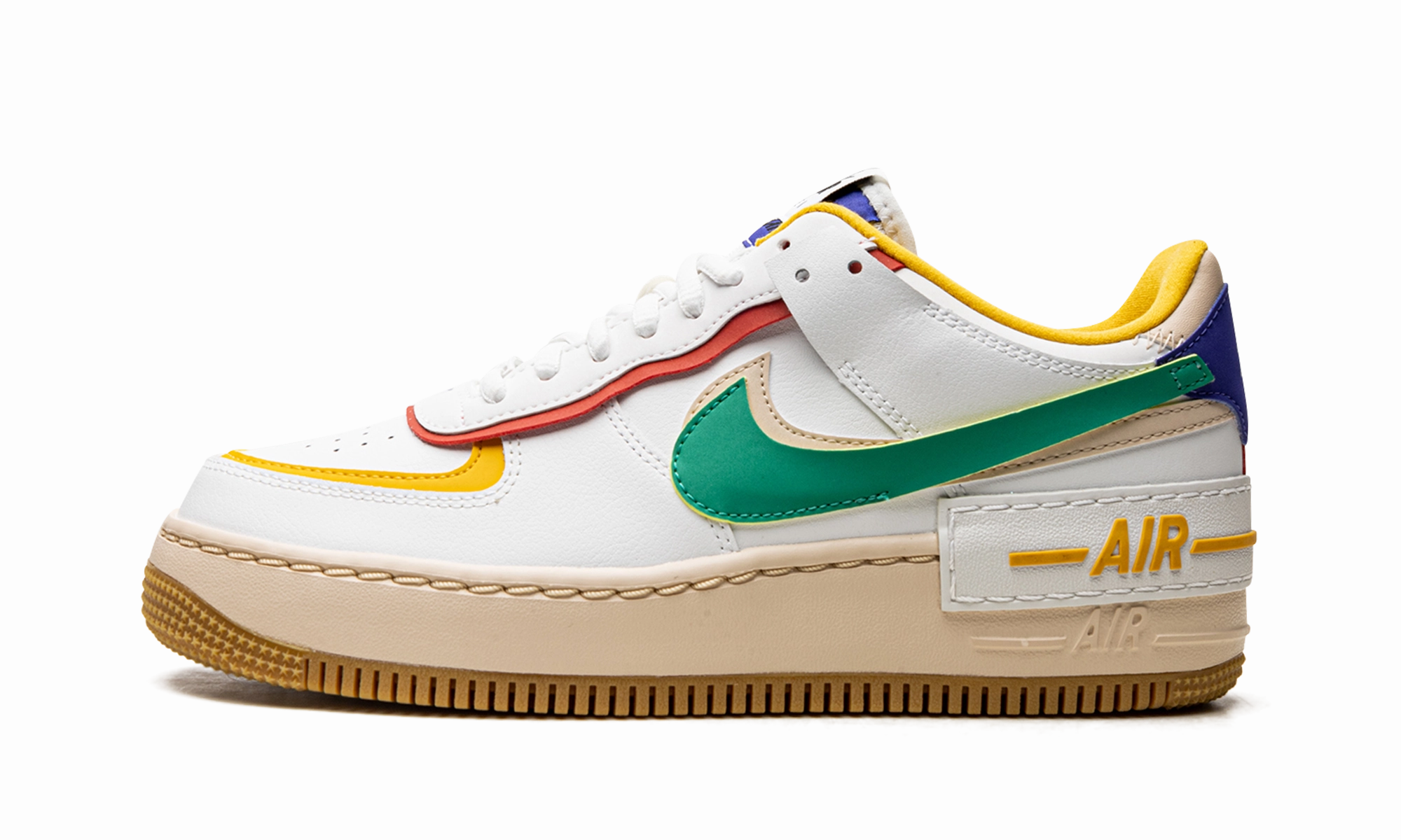 Foldable Build AIR FORCE 1 LO SHADO MNS WMNS "Summit White Neptune Green"