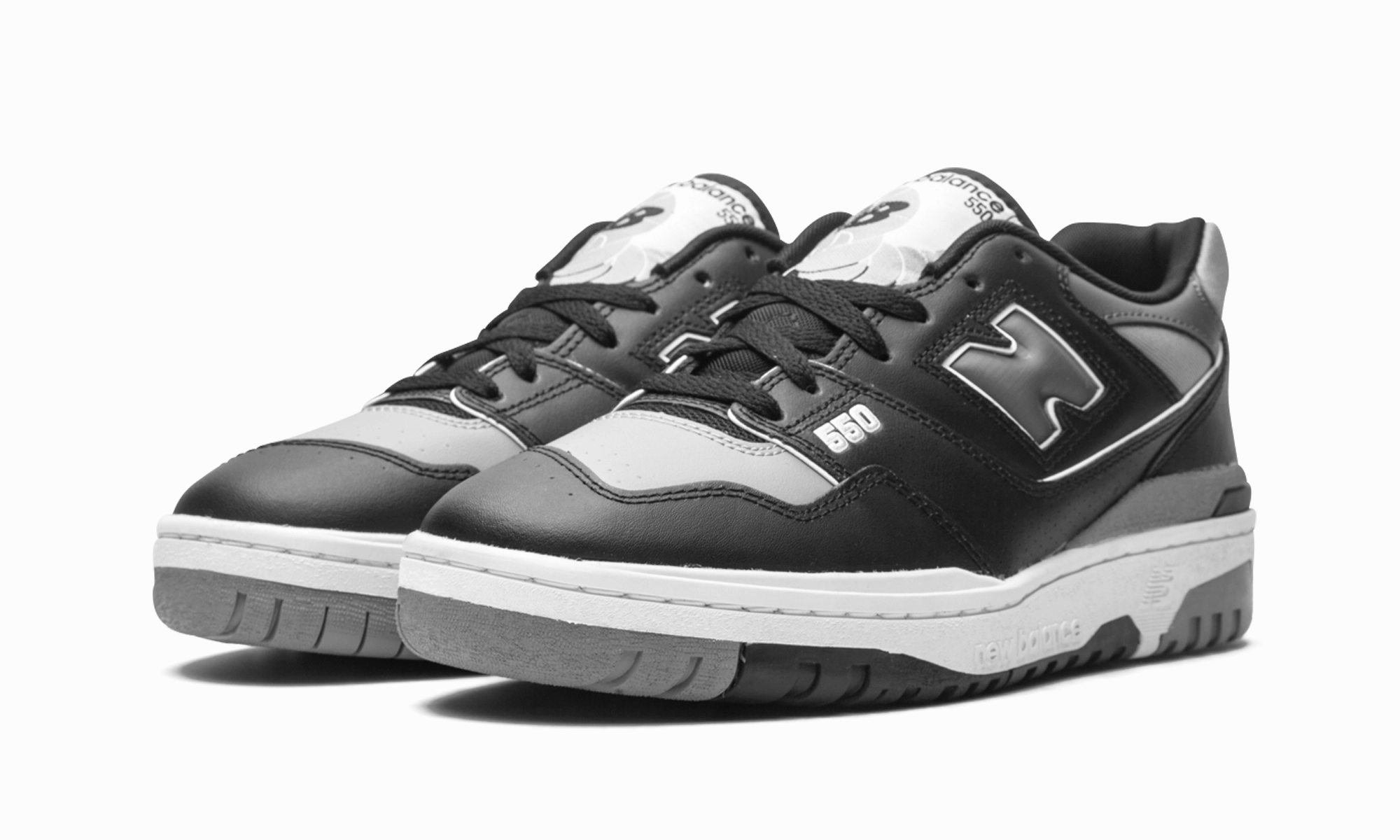 550 "Black" running on asphalt shoes