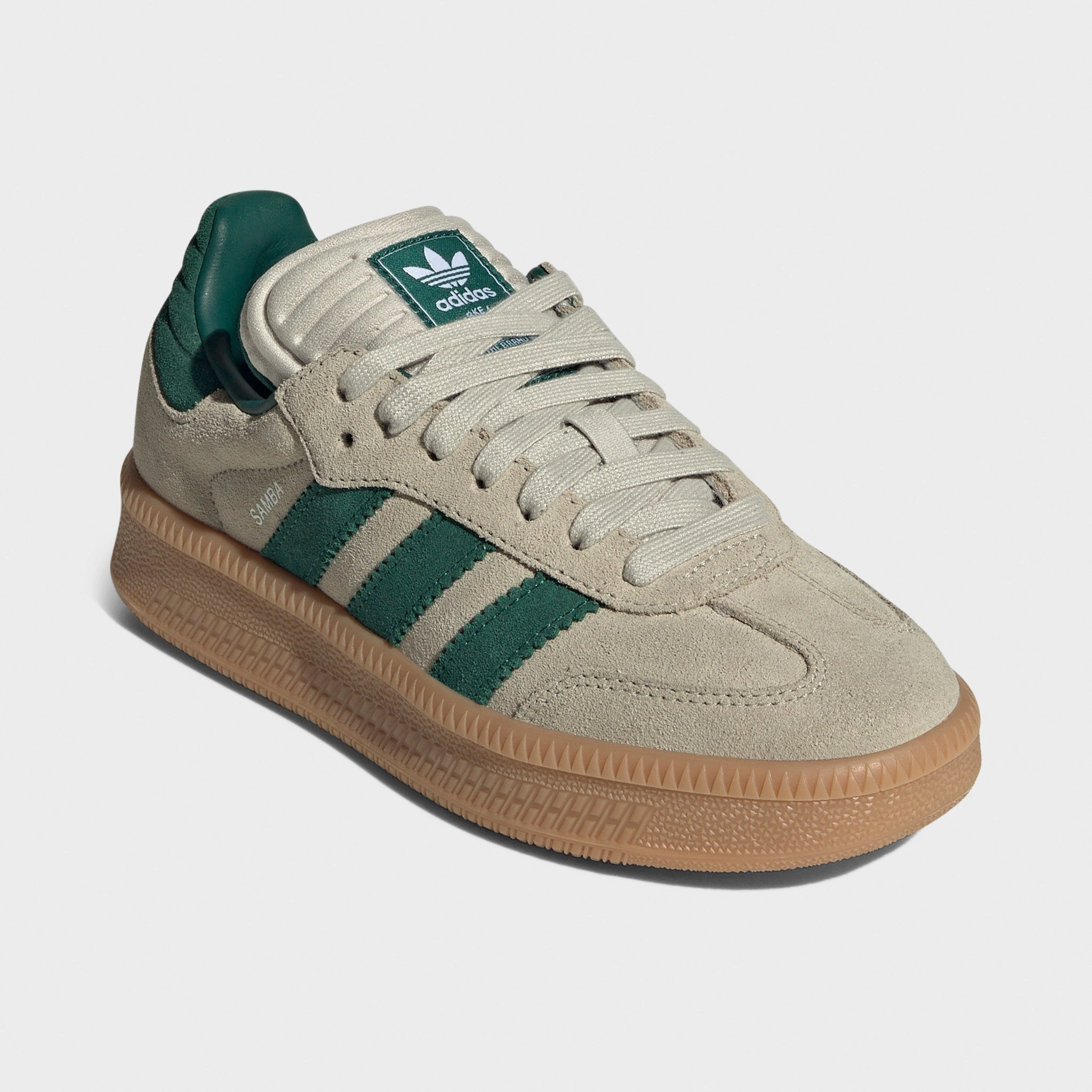 WaterResistant Shockproof adidas Juniors' Samba XLG Tan / Green