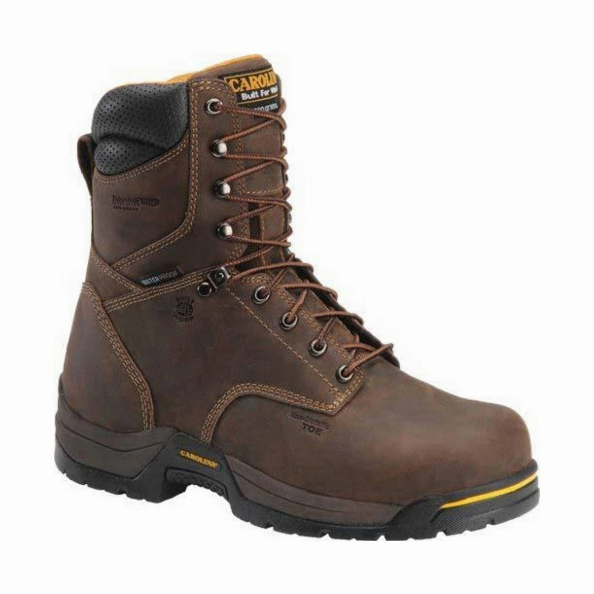 Day Hike Ergonomic Footbed Carolina Men's Bruno Hi 8 Inch Composite Toe Waterproof Boot - Brown