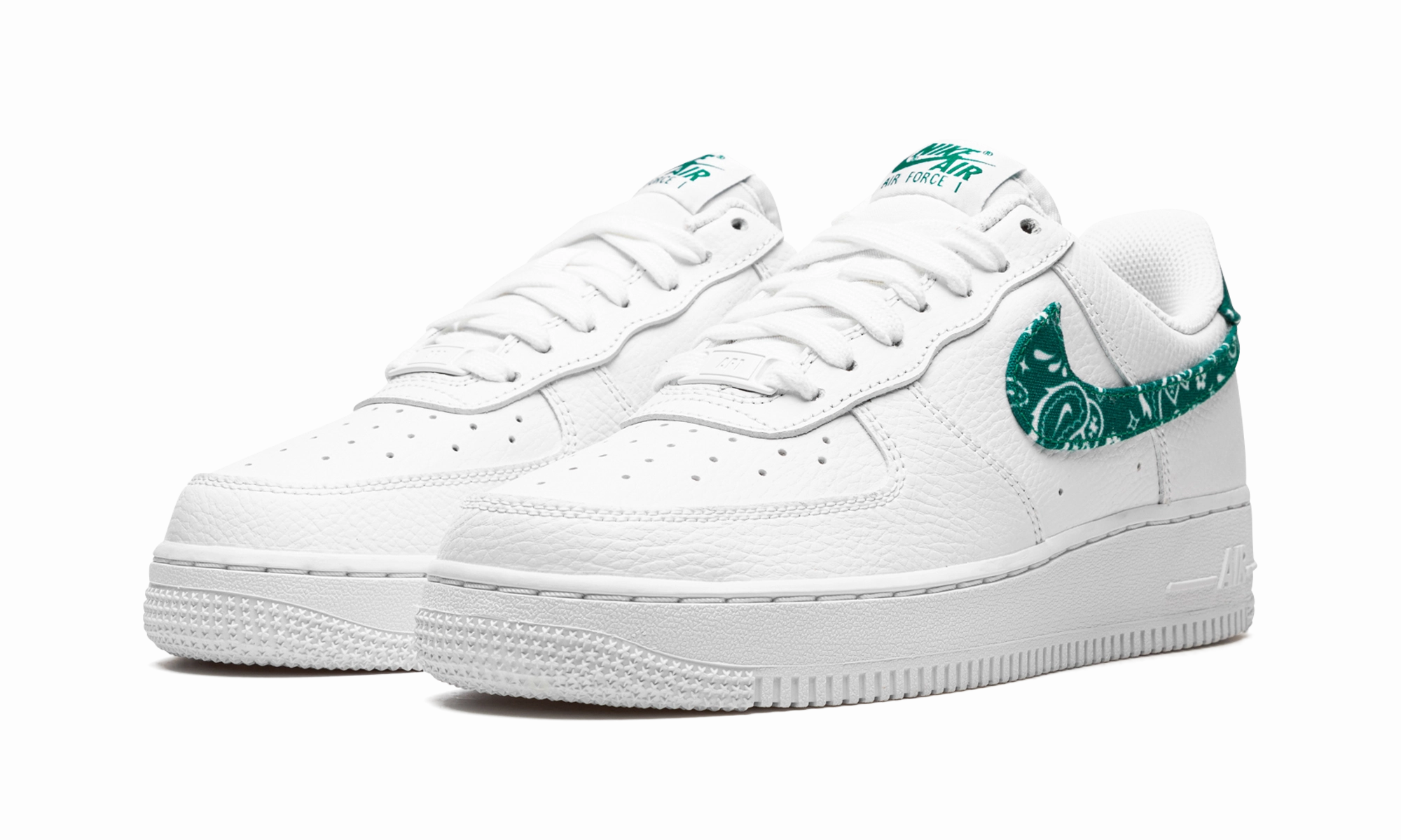 Lace   Up Style AIR FORCE 1 LO '07 ESSEN MNS WMNS "Green Paisley"