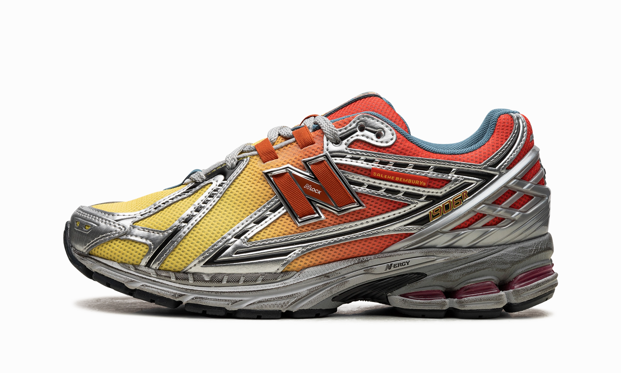 1906R "Salehe Bembury - Heat Be Hot - Lava" foot - cushioning running shoes