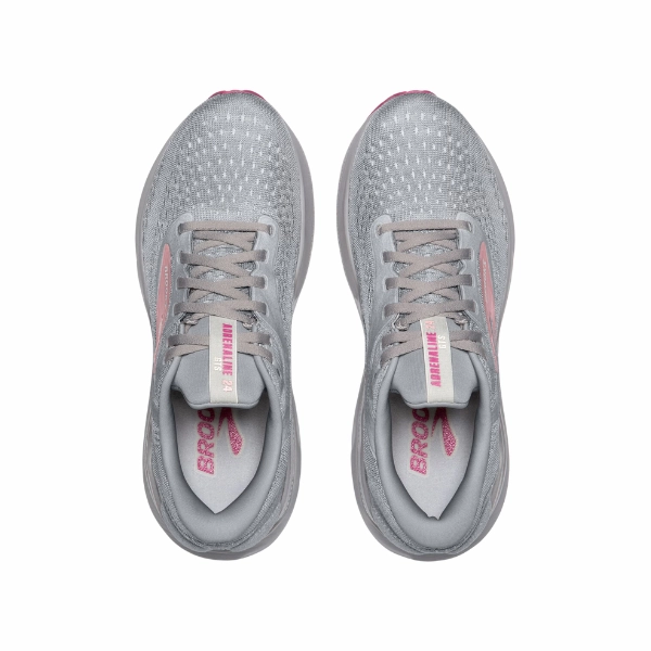Dual Density Sole minimalist - feature shoes Brooks Women's Adrenaline GTS 24 Wide Grey/White