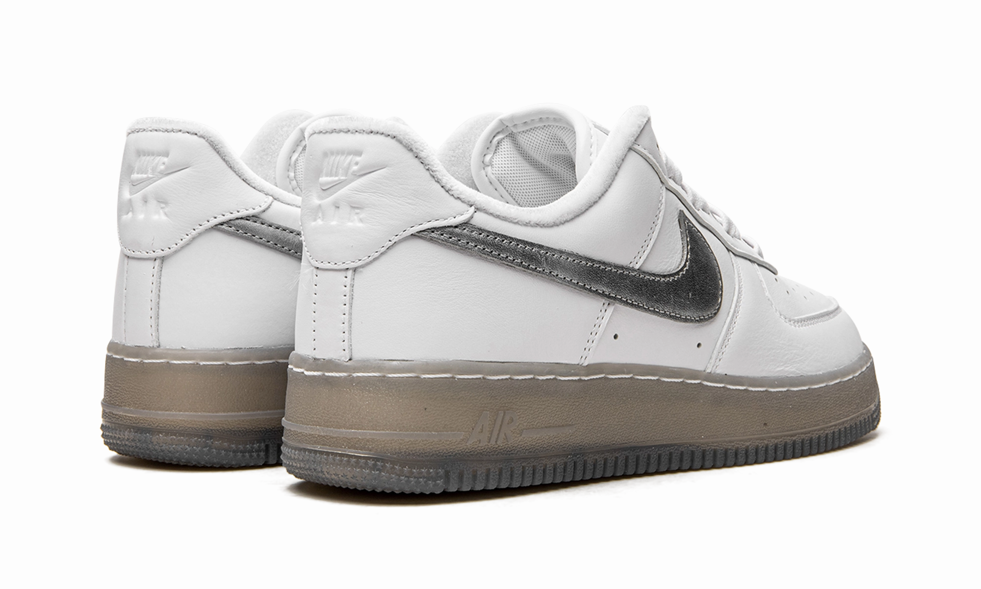 Air Force 1 "White / Metallic Silver" Run Club Light Hike