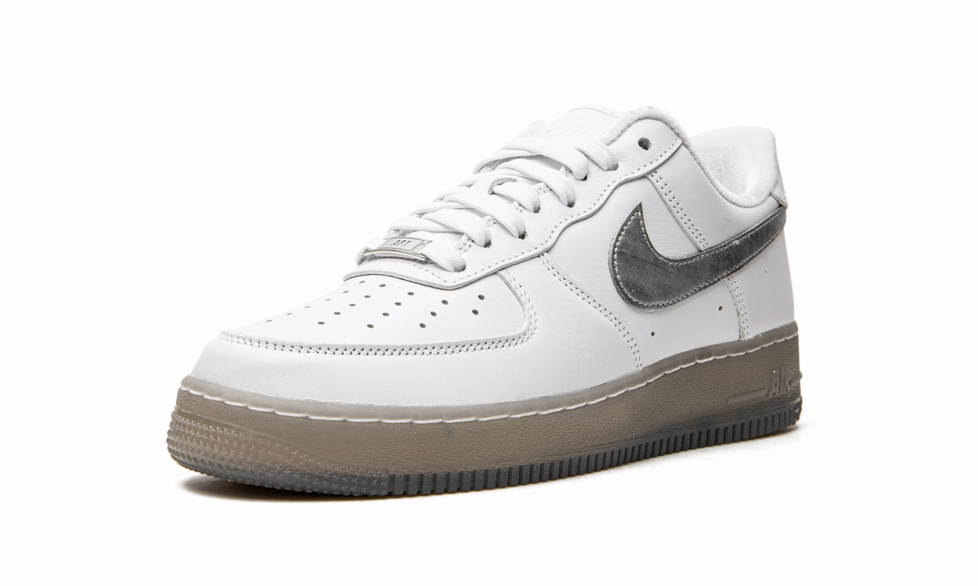 AntiOdor Running Light Air Force 1 "White / Metallic Silver"
