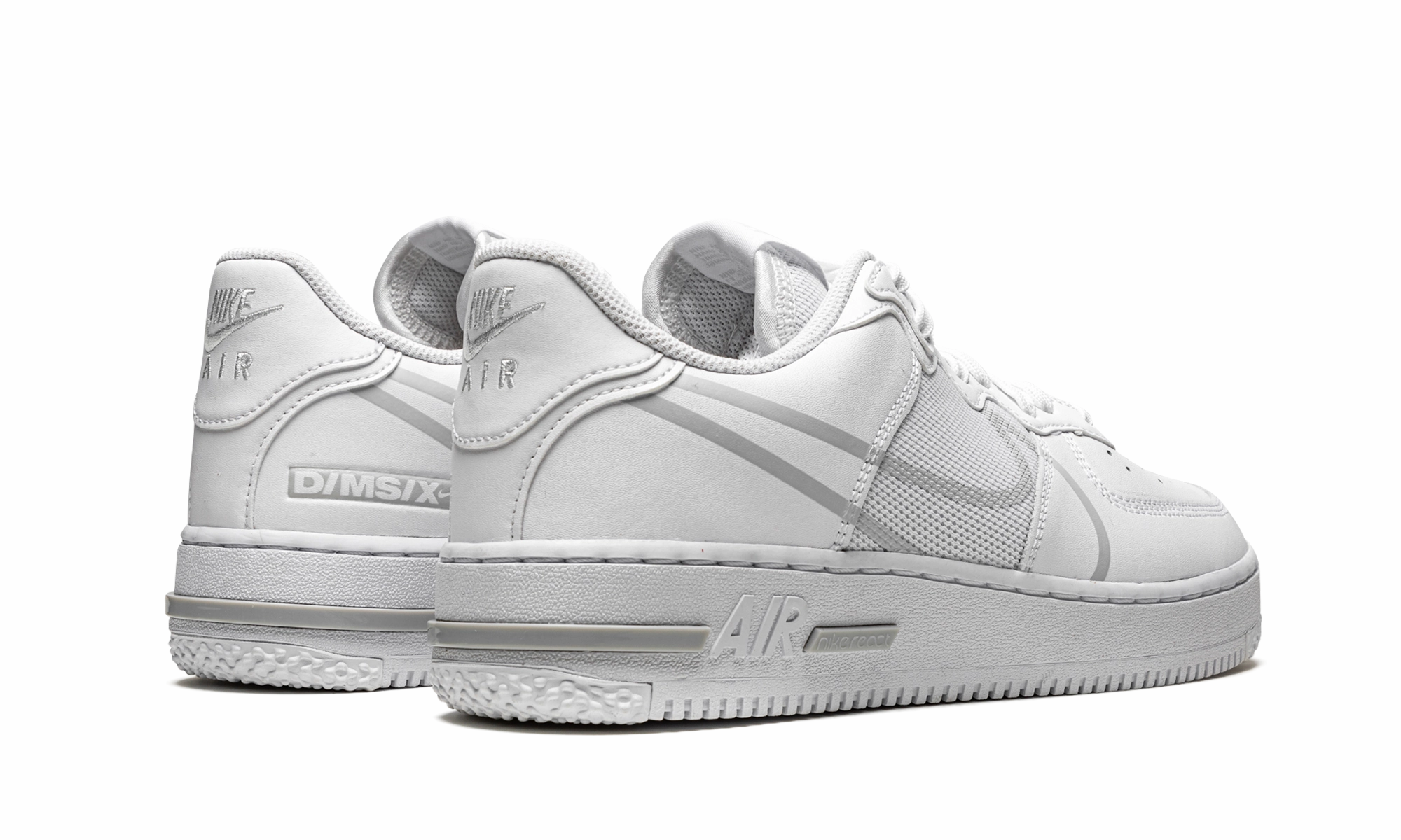 Air Force 1 Low React "White" Flat Design Solid design