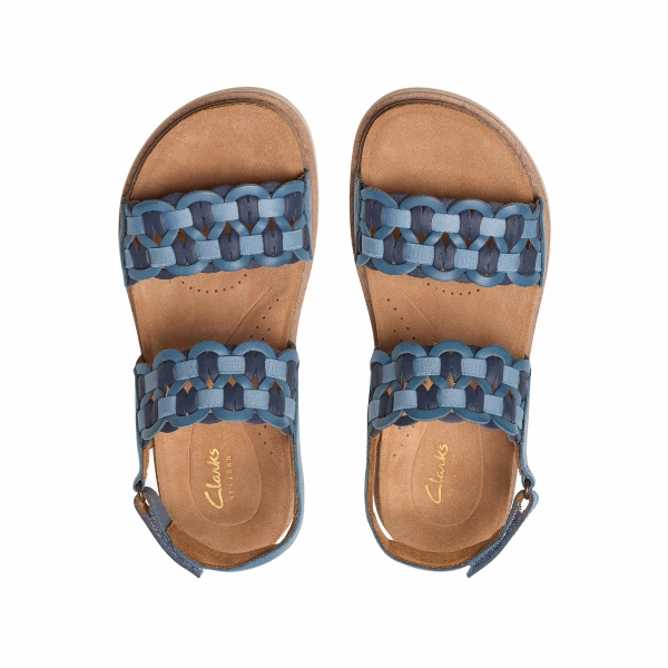 Chic Comfort Clarks Women's Arwell Glide Wide Blue