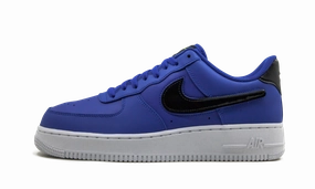 Air Force 1 07 LV8 3 "Removable Swoosh - Racer Blue" Low Profile Silhouette On Foot