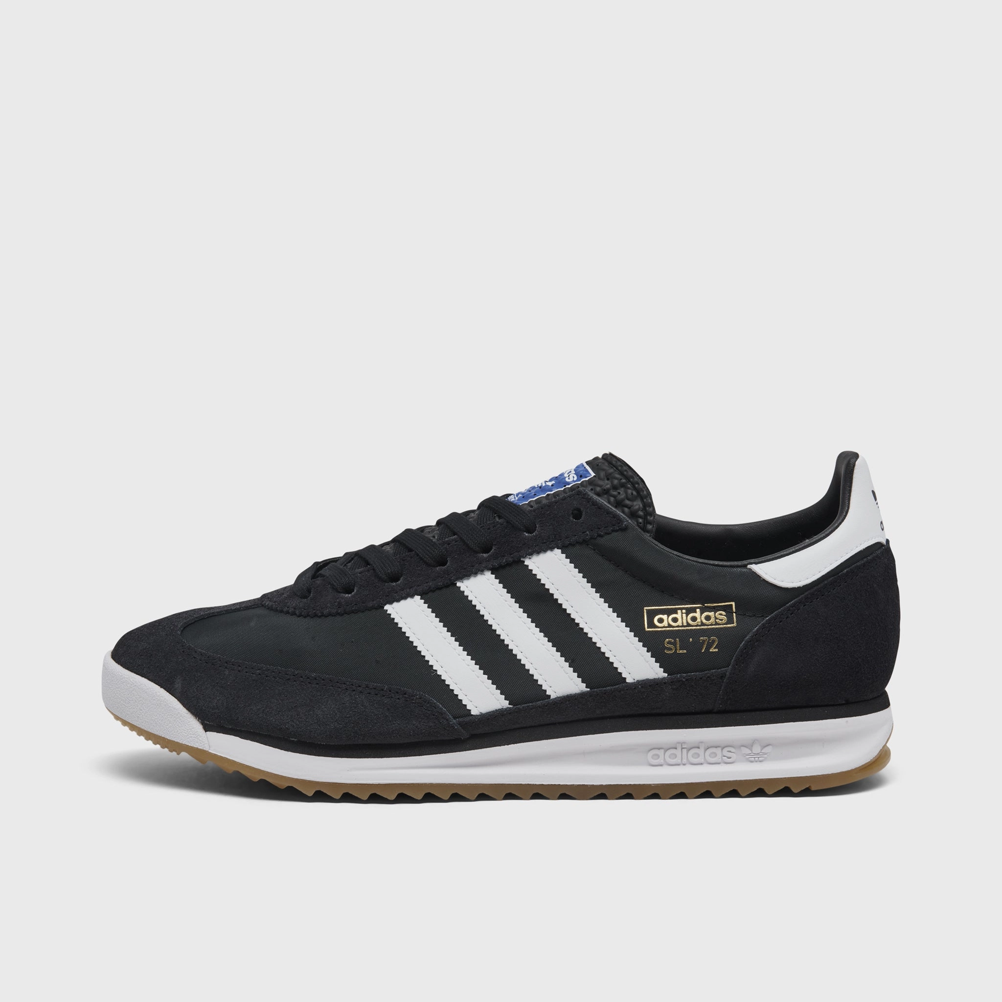 adidas Originals SL 72 RS Core Black / Cloud White - Blue TPE Compression Foam Energy Focus