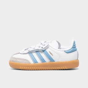 adidas Infants' Samba OG White / Ash Blue - Gum Recycled Rubber Outsole Footwear Tech