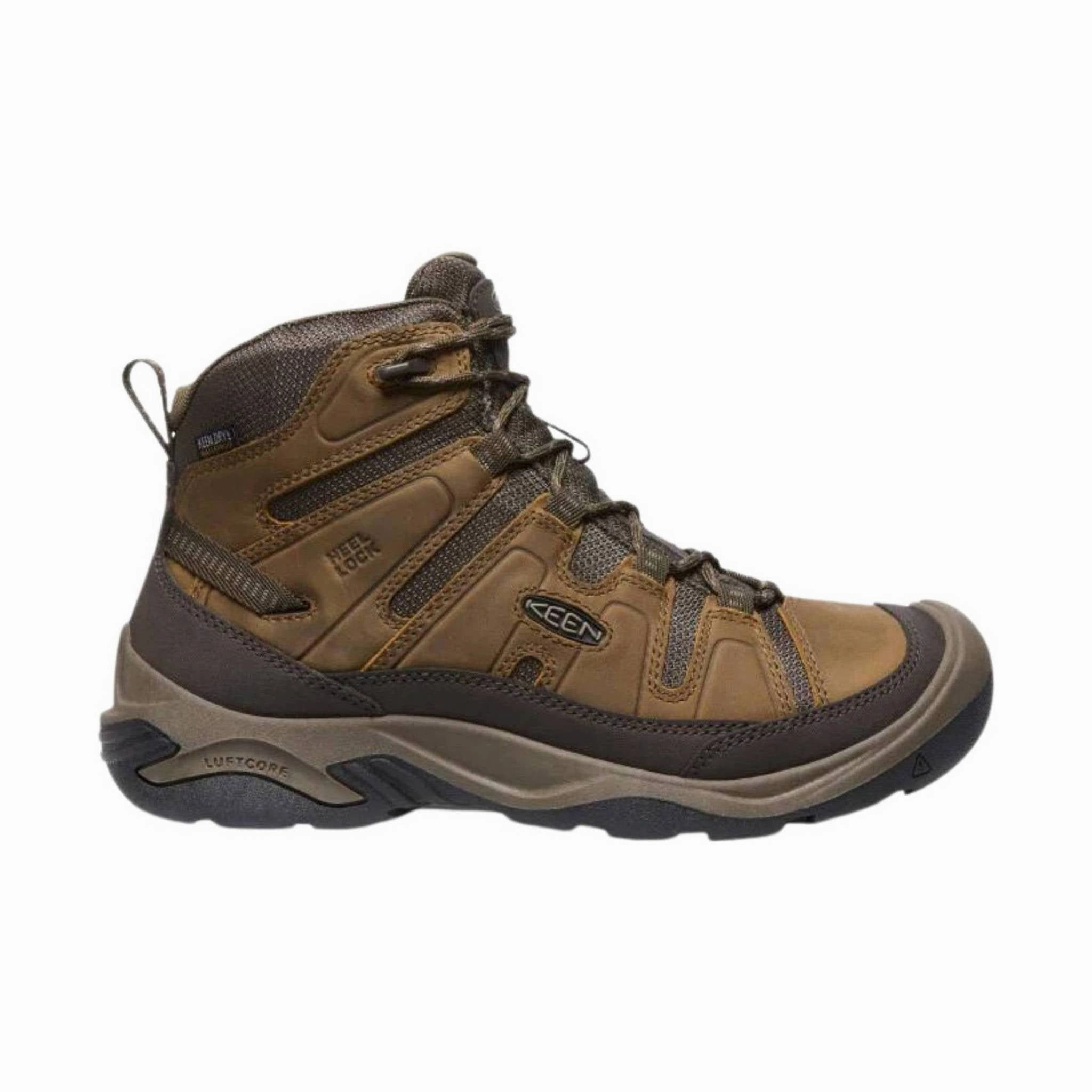 Easy To Clean KEEN Men's Circadia Waterproof Boot - Bison/Brindle
