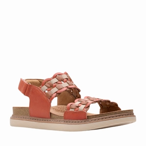 Travel Glam Heel Cup Stabilization Clarks Women's Arwell Glide Wide Orange