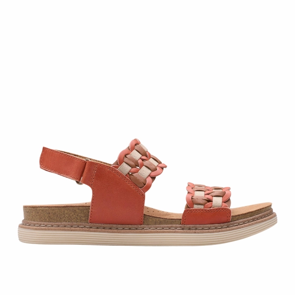 Clarks Women's Arwell Glide Wide Orange Cloud Feel