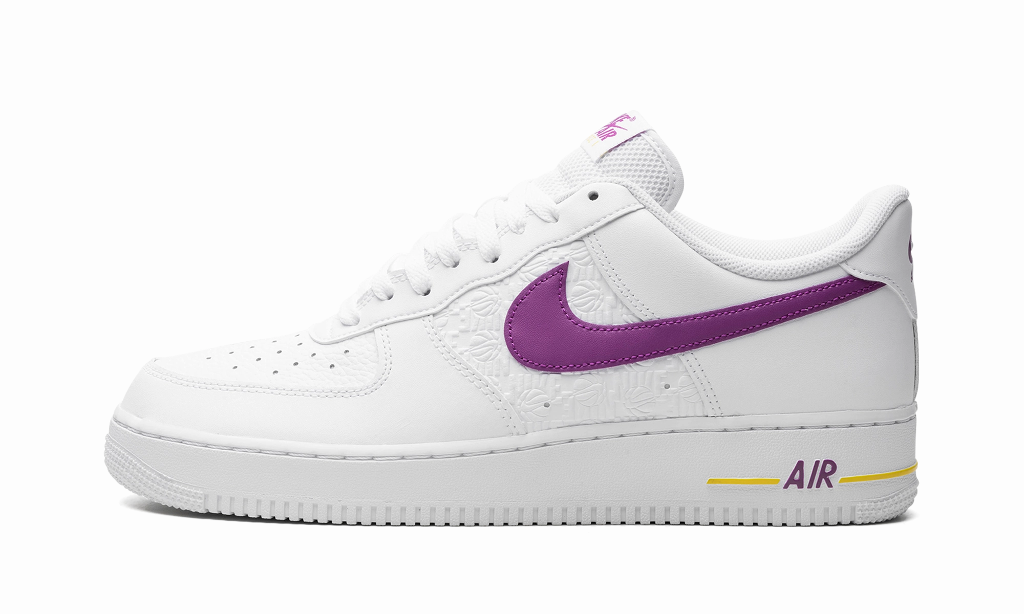 Flower Step Reinforced toe Air Force 1 Low EMB "Bold Berry Lakers"