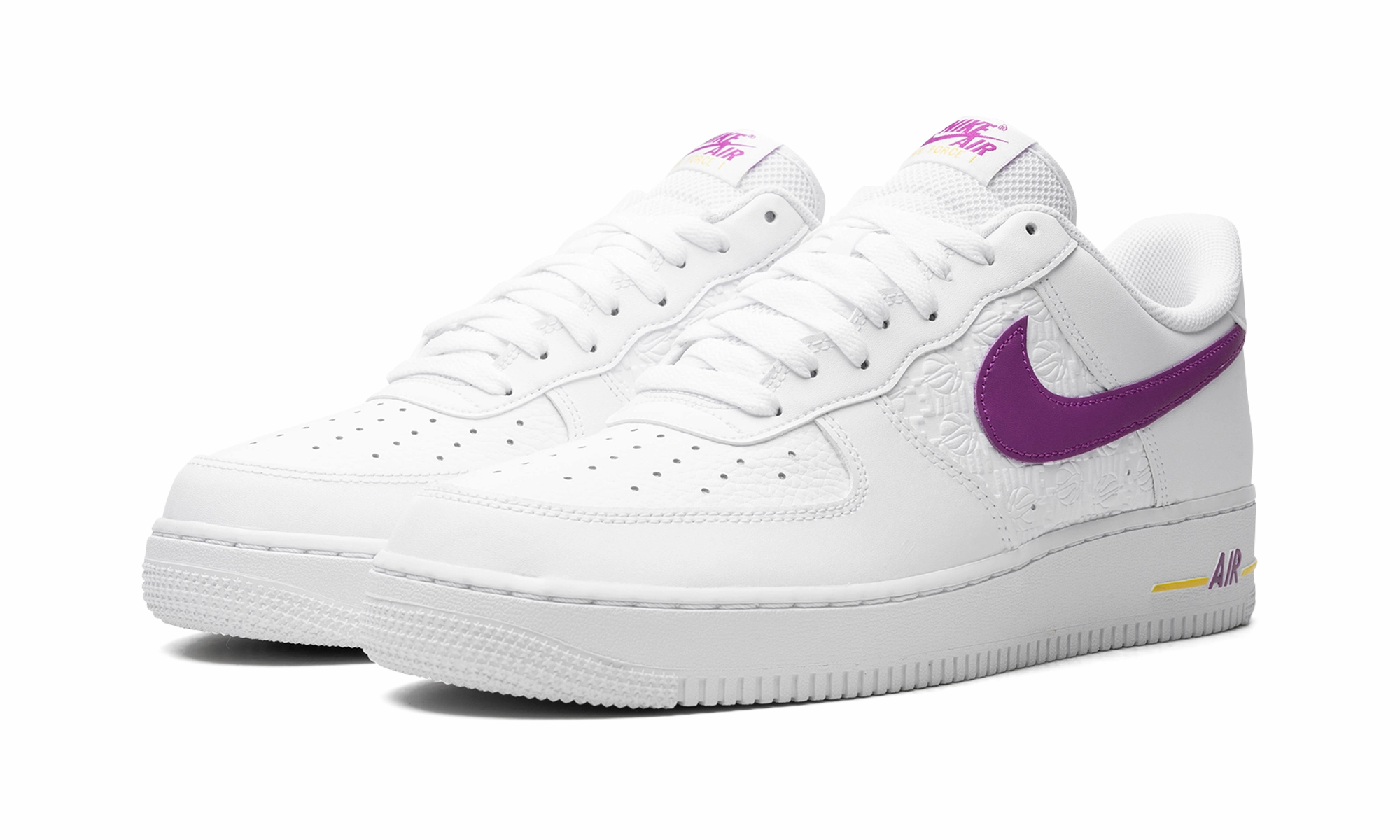Mid Top Air Force 1 Low EMB "Bold Berry Lakers"