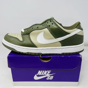 Nike Dunk Low Light Stone/Olive Pro B Comfortable Heel
