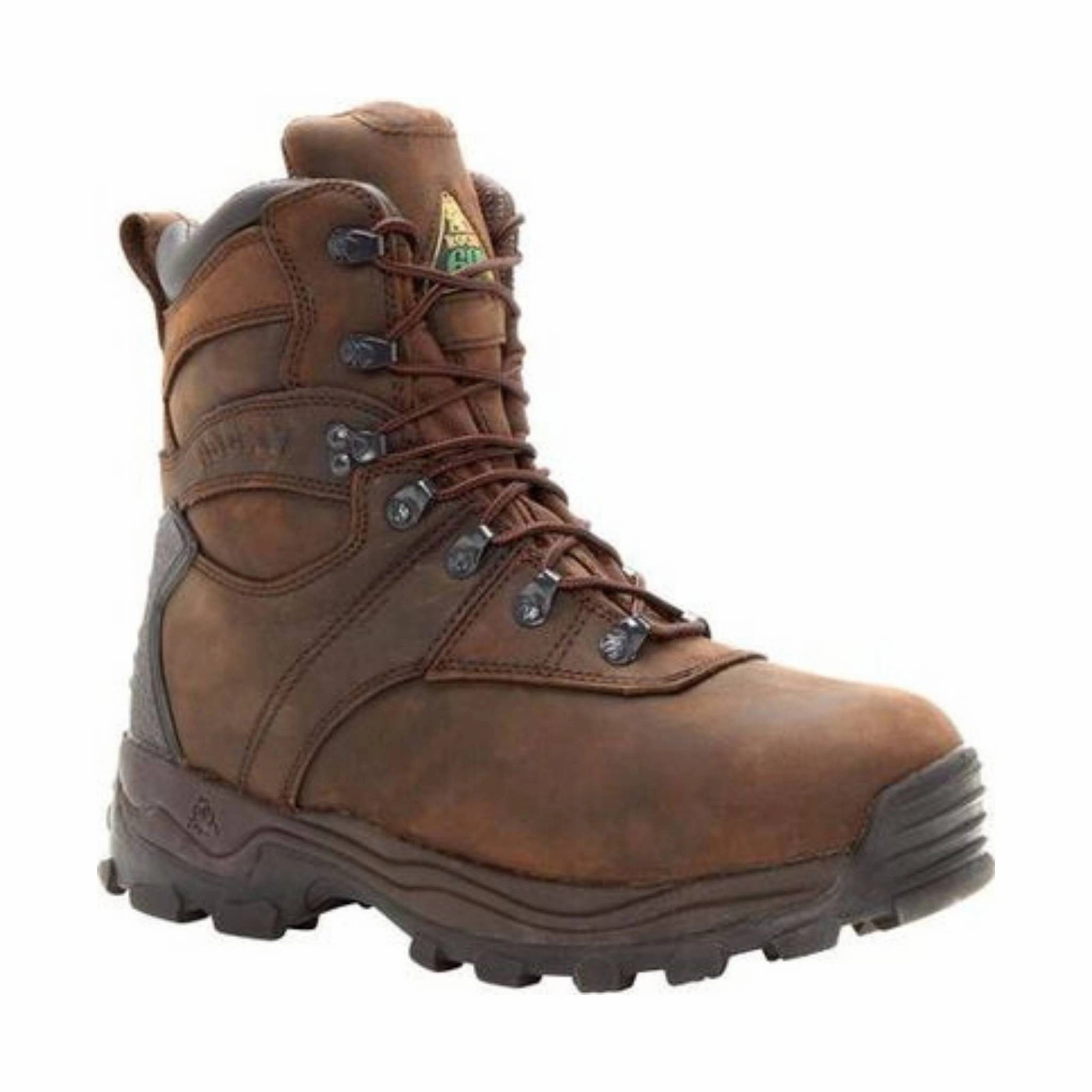 Rocky Men's Sport Utility 8 Inch Insulated Waterproof Boot - Brown Ready For Adventure Biker