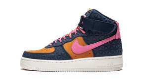 AIR FORCE 1 HI PRM SUEDE WMNS "Dynamic Pink" Prairie Hike Step Style