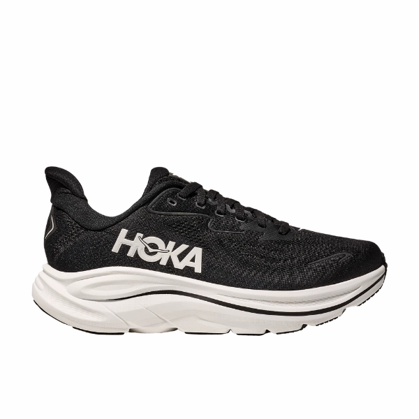 Hoka Women's Clifton 10 Black/White all - terrain shoes Blister Free Interior