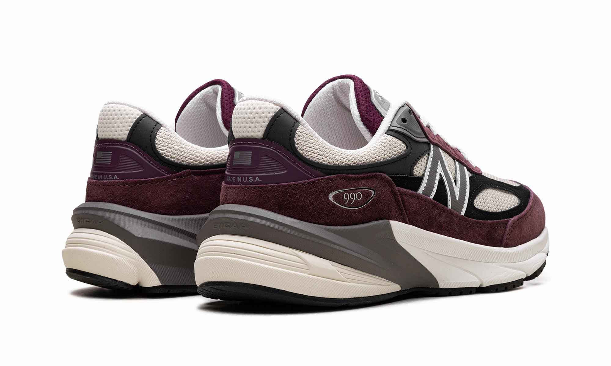 990v6 "Made in USA - Dark Ember / Afterglow" lifestyle