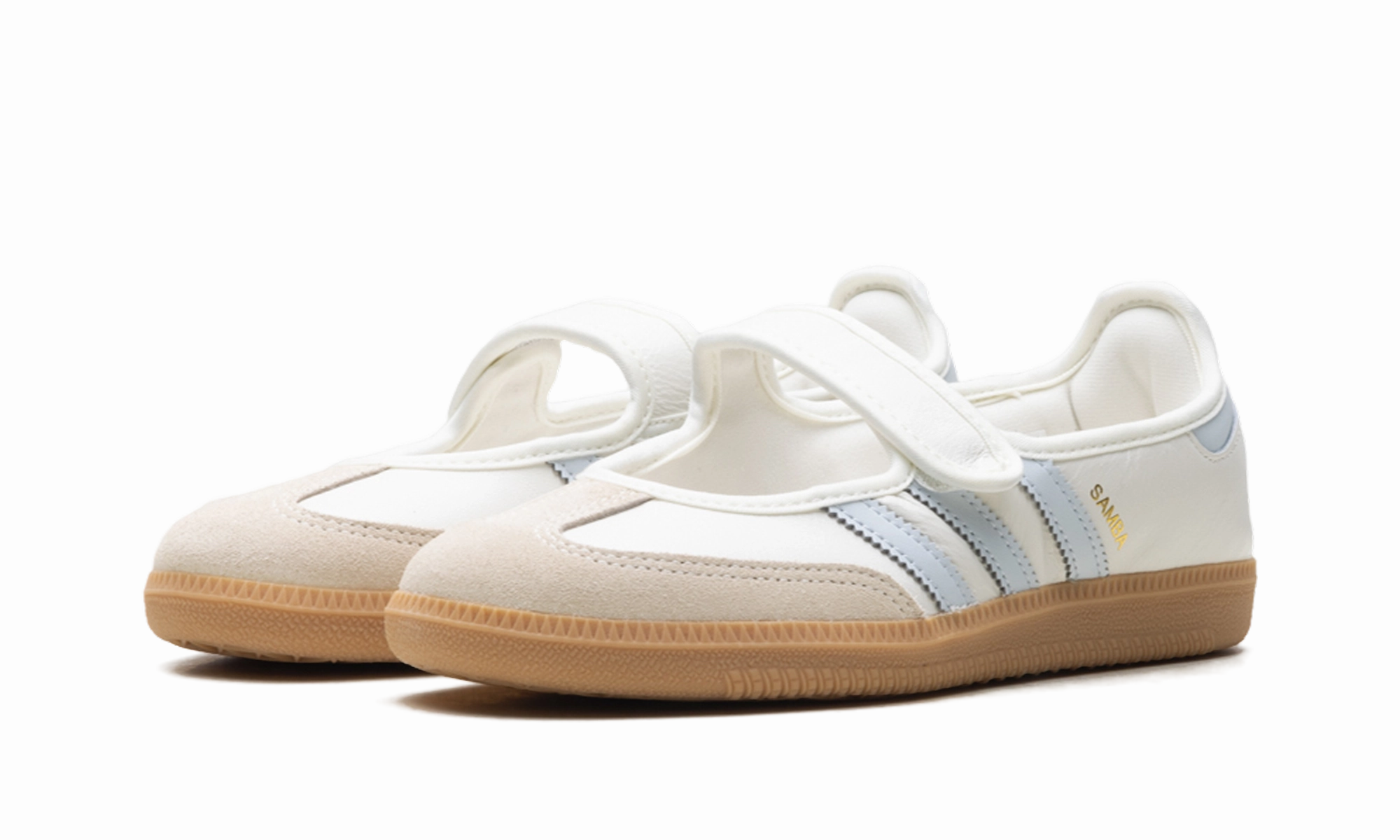 Samba Jane WMNS "White Blue Gum" Play Step Breathable Outsole