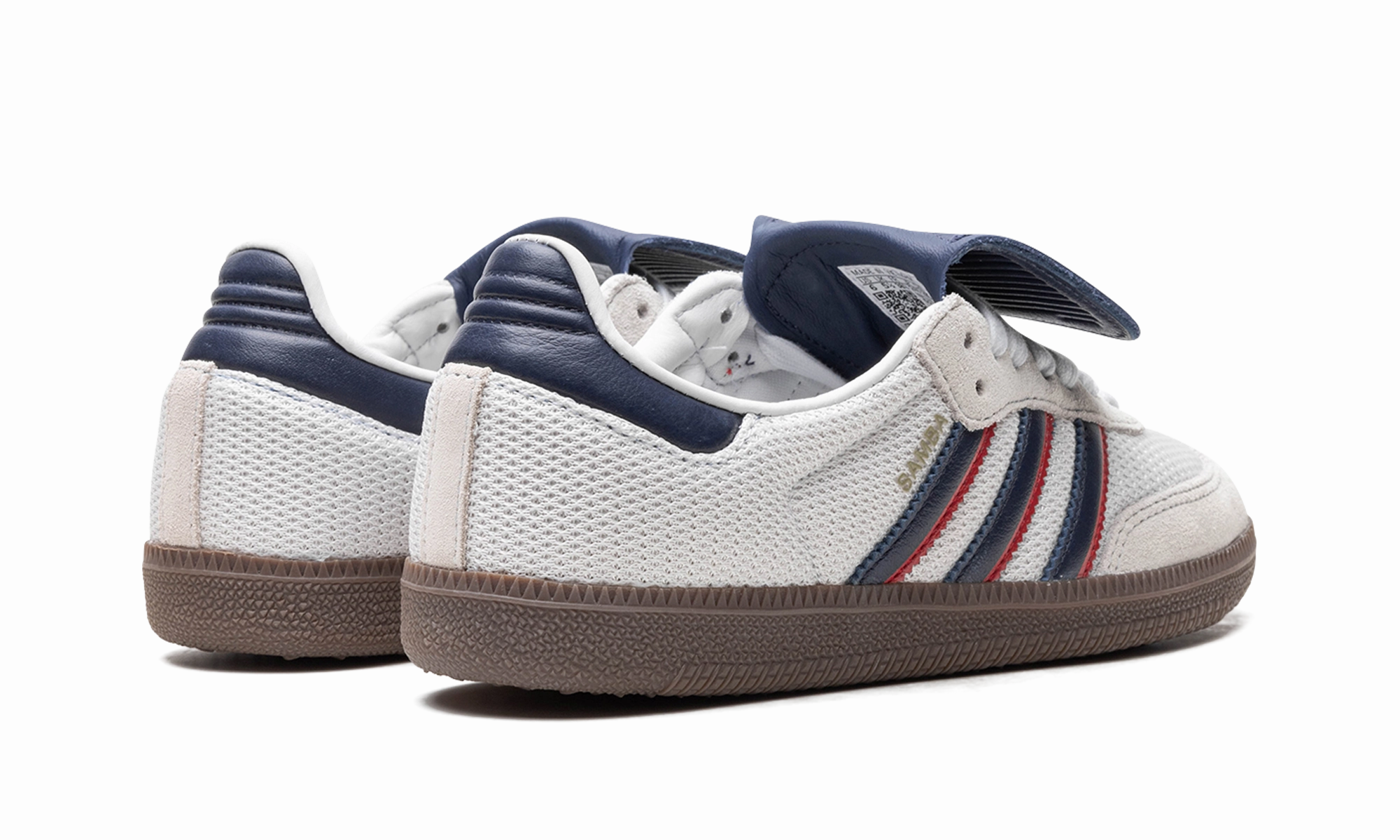 Quick Move Easy   wear Samba LT "Crystal White Dark Blue"