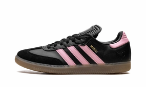 Lace Free Molded Arch Support Samba Messi Indoor "Core Black / Gold Metallic / Gum"