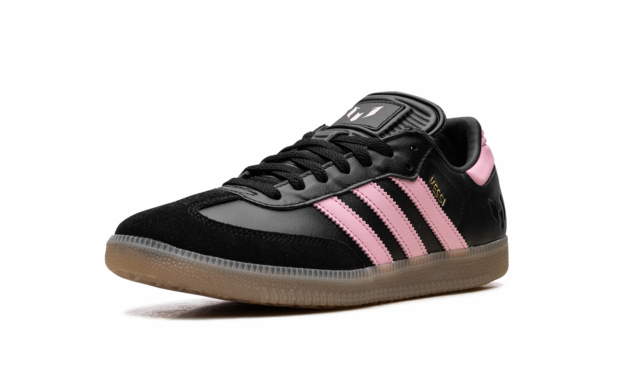 Feel Flex Comfortable Feel Samba Messi Indoor "Core Black / Gold Metallic / Gum"