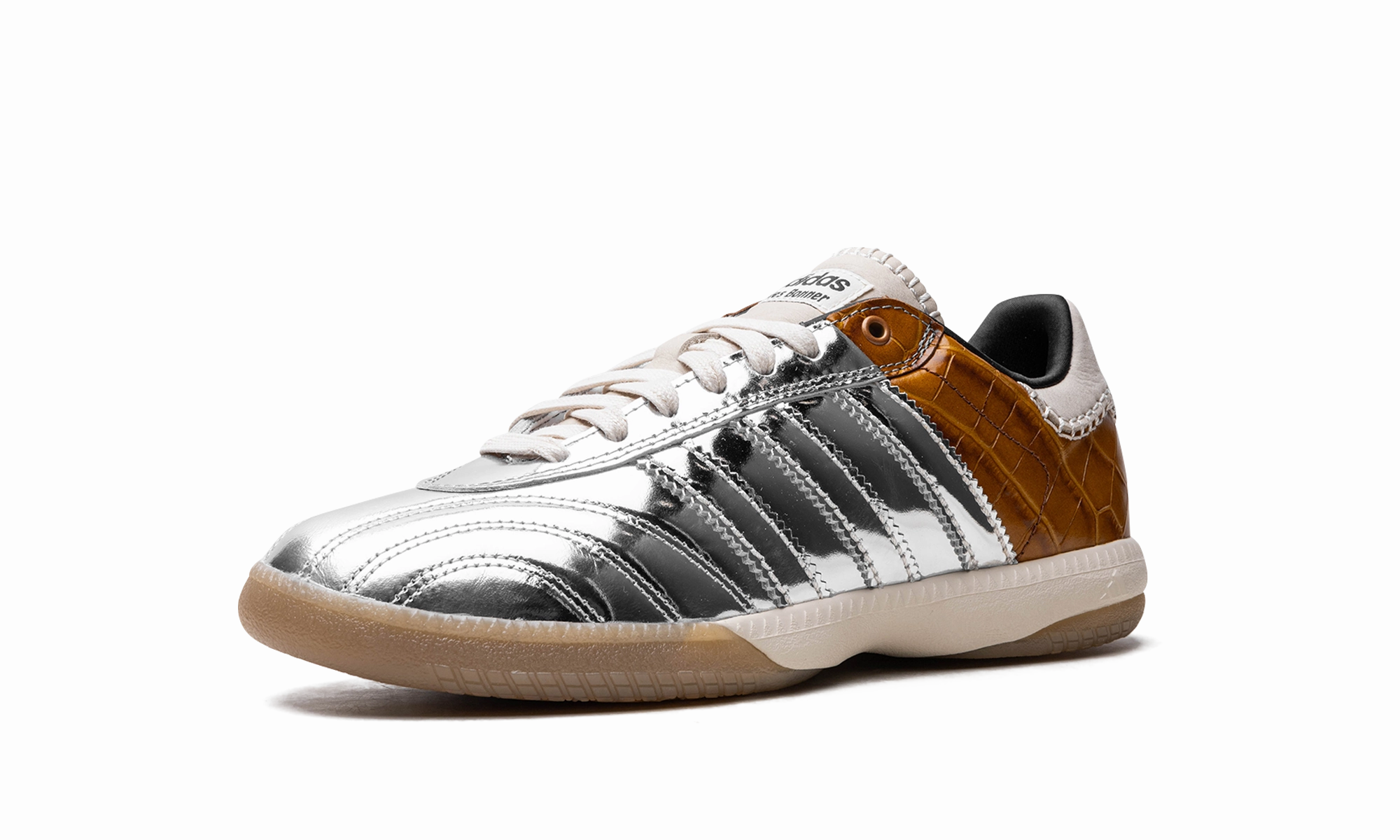 Samba Millenium "Wales Bonner - Silver Metallic / Easy Yellow" Soft   leather