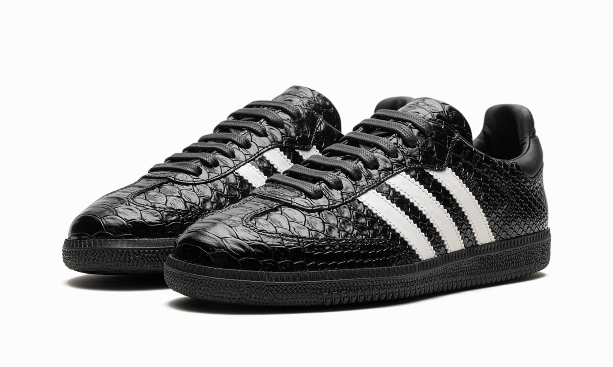 Long Walk Suede Warm Samba OG "Made in Italy - Black Croc"