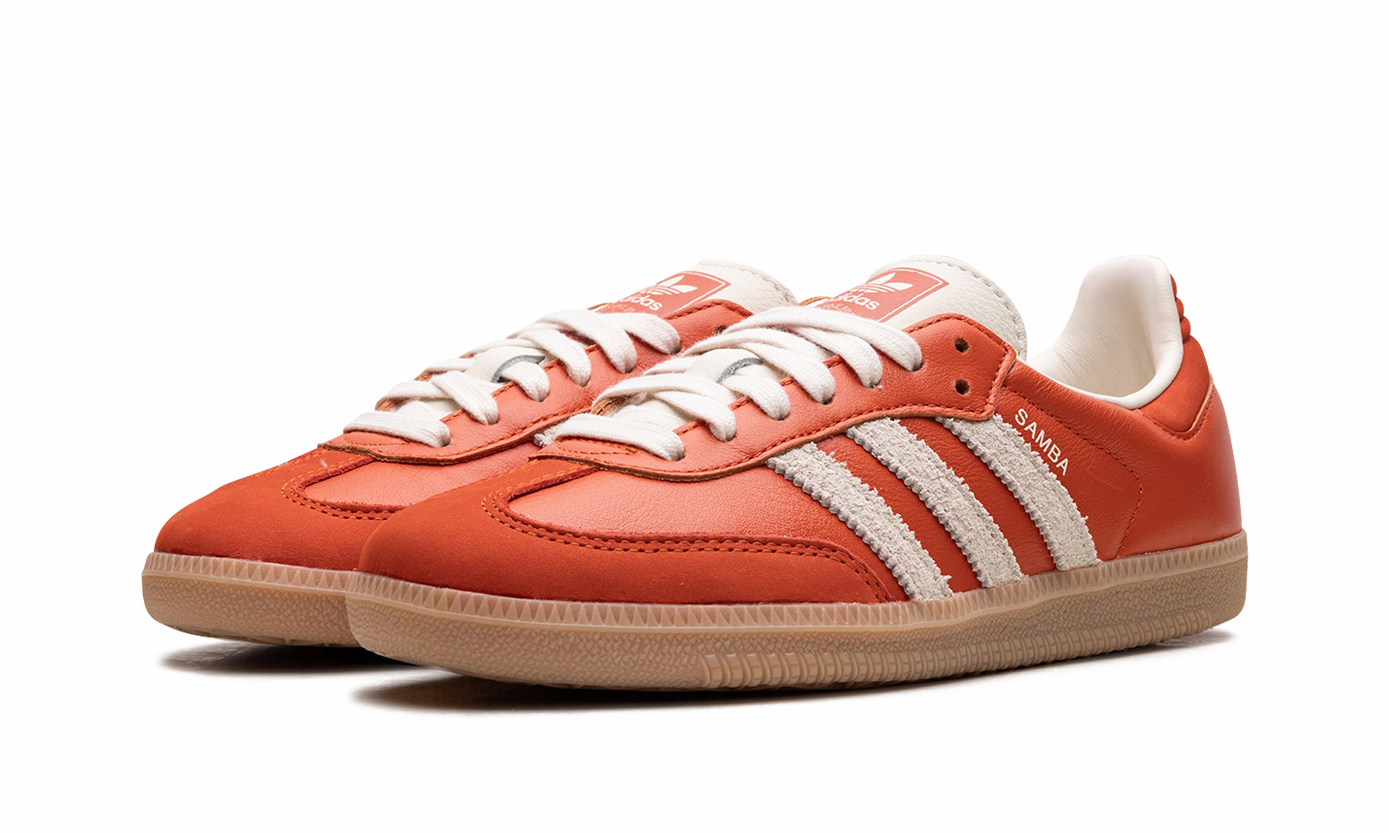 Contoured Footbed Shape Samba OG WMNS "Collegiate Orange Cream White"