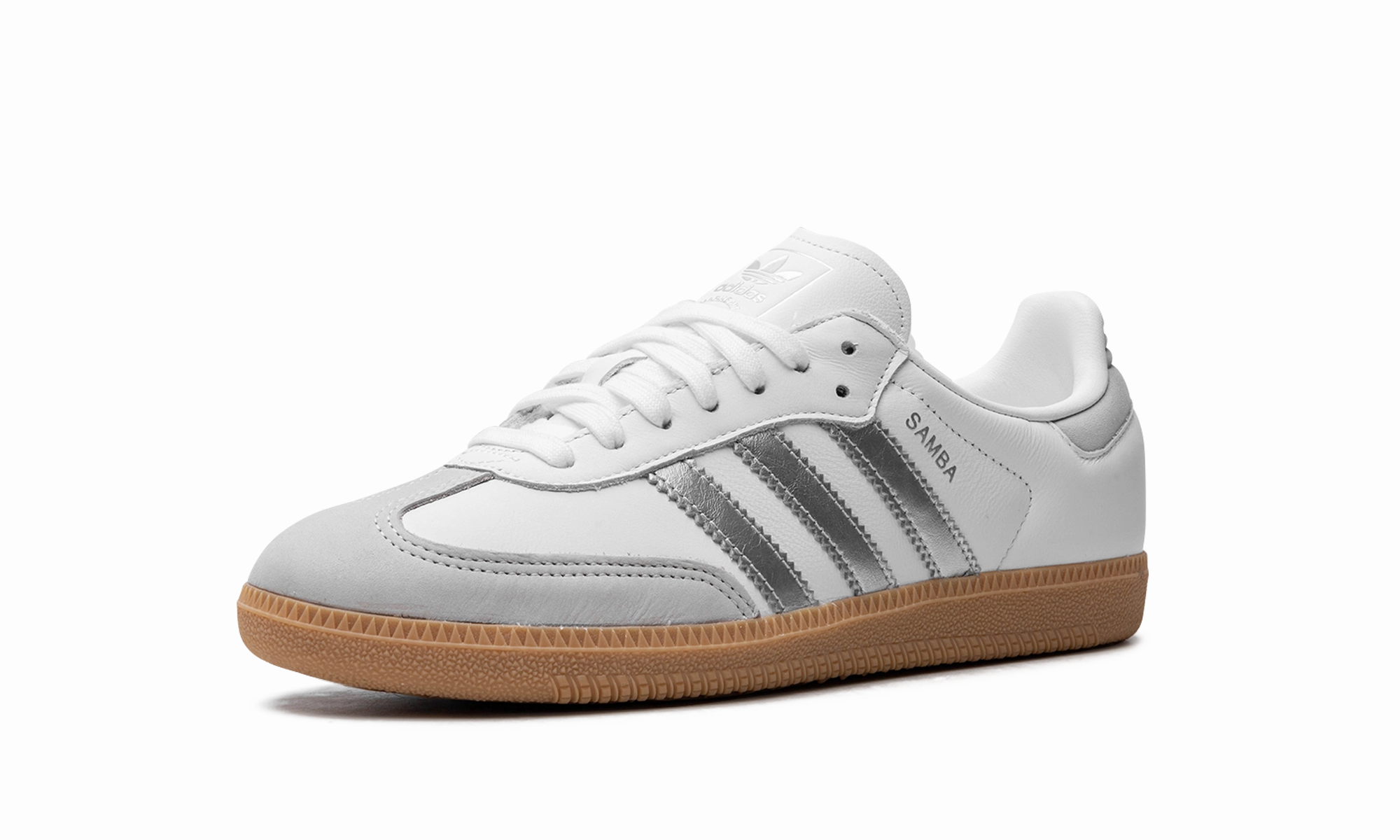 Ergonomic Footbed Sunset Jog Samba OG WMNS "White Silver Metallic Grey"