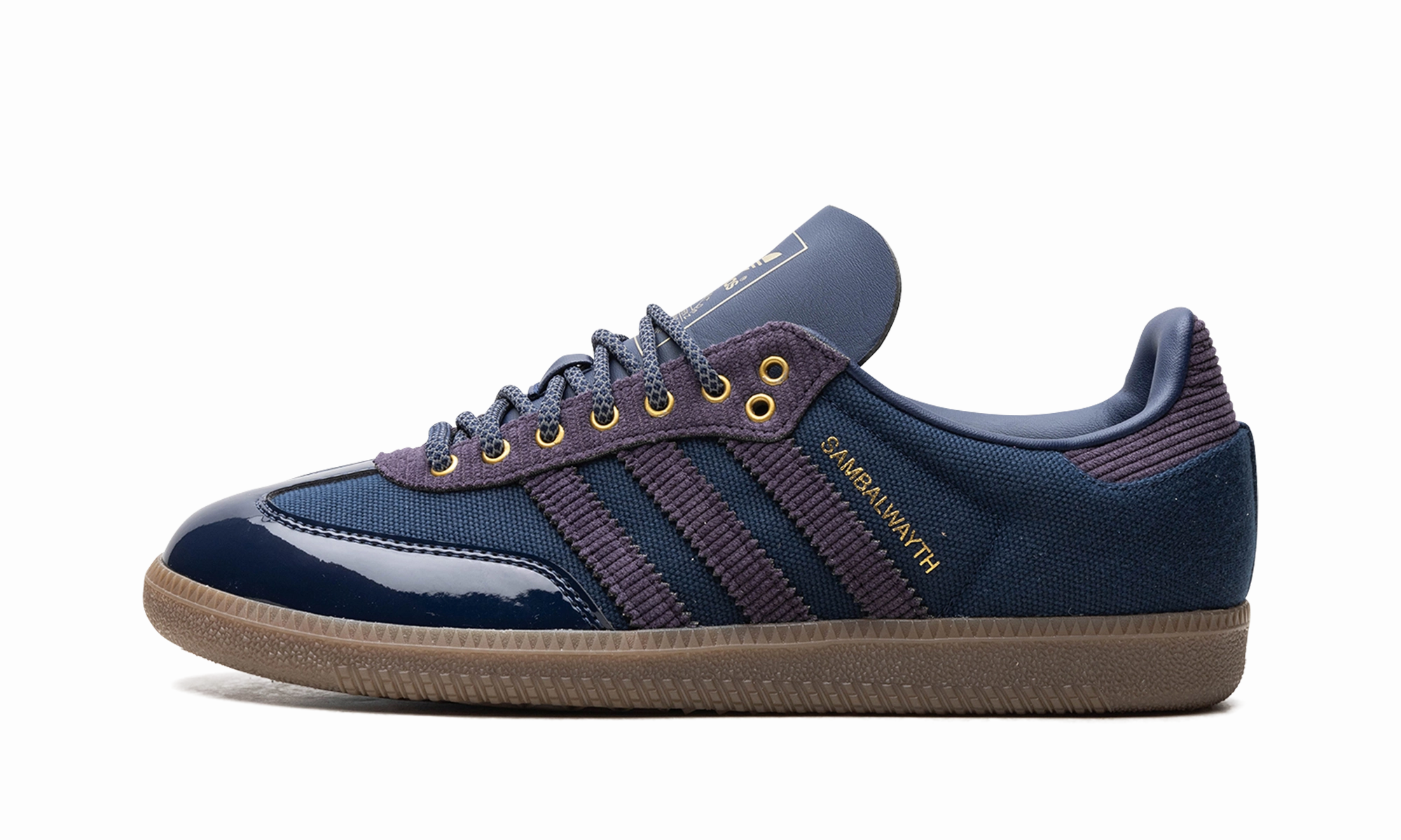 Lace   Up Hook And Loop Samba "ALWAYTH - College Navy"