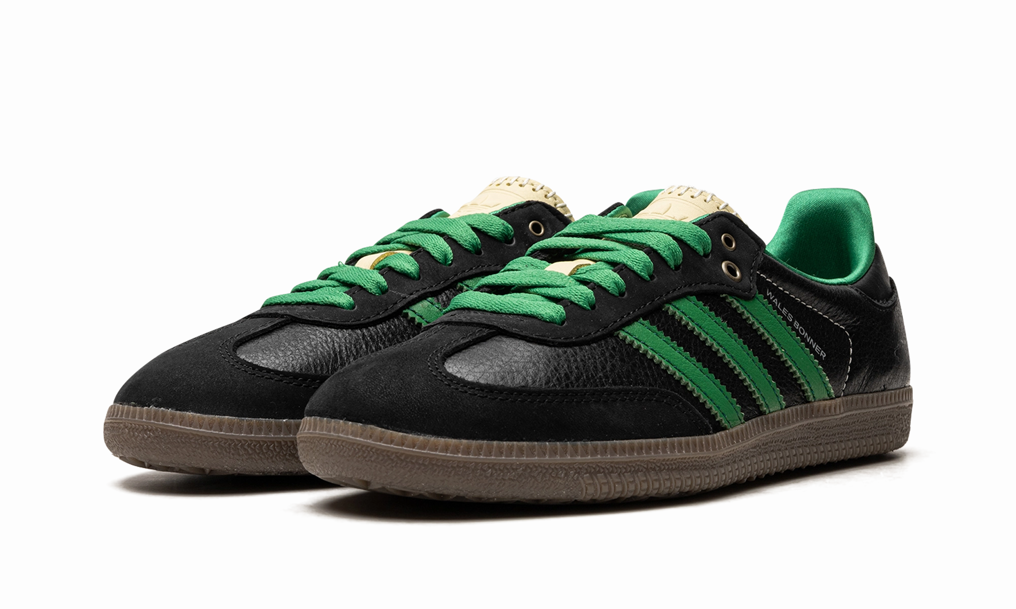 Samba "Wales Bonner - Black / Green" Smooth Texture