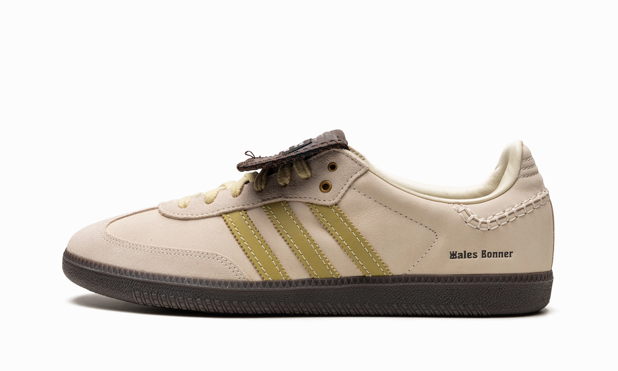 Leather   upper Samba "Wales Bonner - Cream / Yellow"