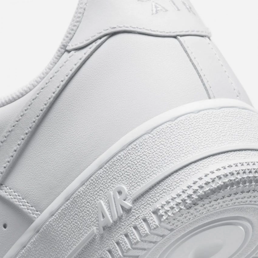 Nike Air Force 1 Triple White AF1 Elastic laces Light Look