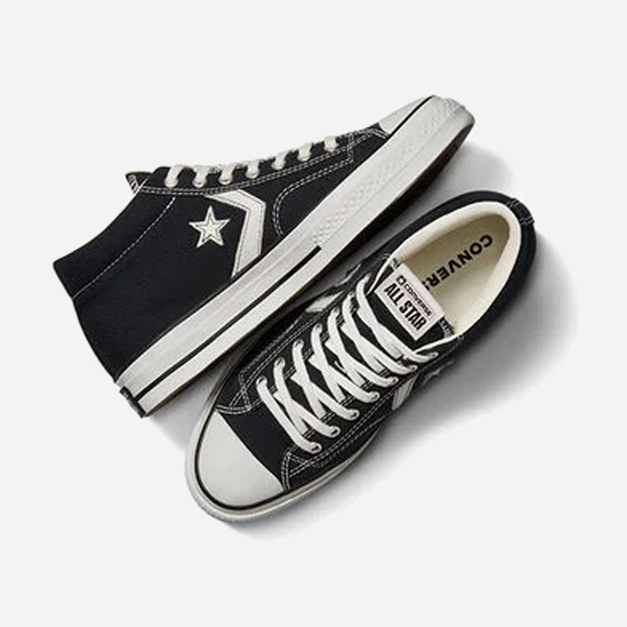 Elastic Sides Converse | STAR PLAYER 76 PREMIUM CANVAS { BLACK