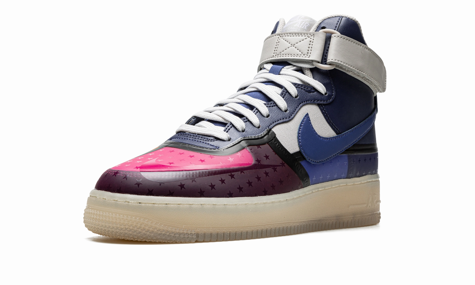 Stone Walk Air Force 1 High '07 Premium "Thunder Blue Pink Prime"