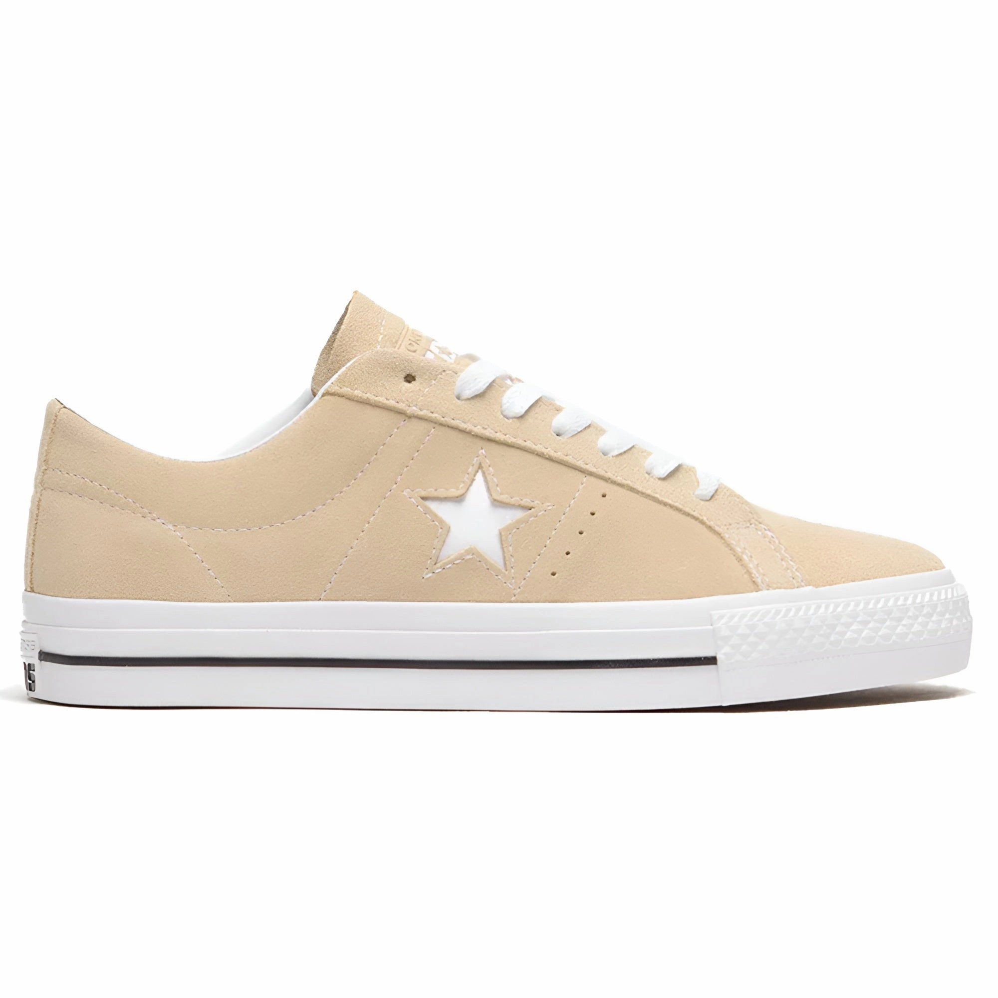 Converse CONS - One Star Pro Suede (Oat Milk/White) Stylish Fit