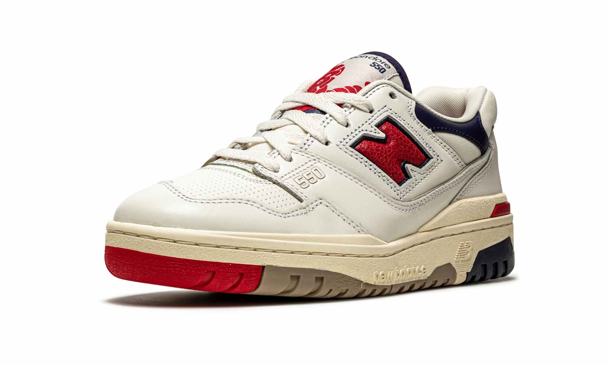 Shear Reduction Design running form improvement 550 "Aime Leon Dore - White Navy Red"